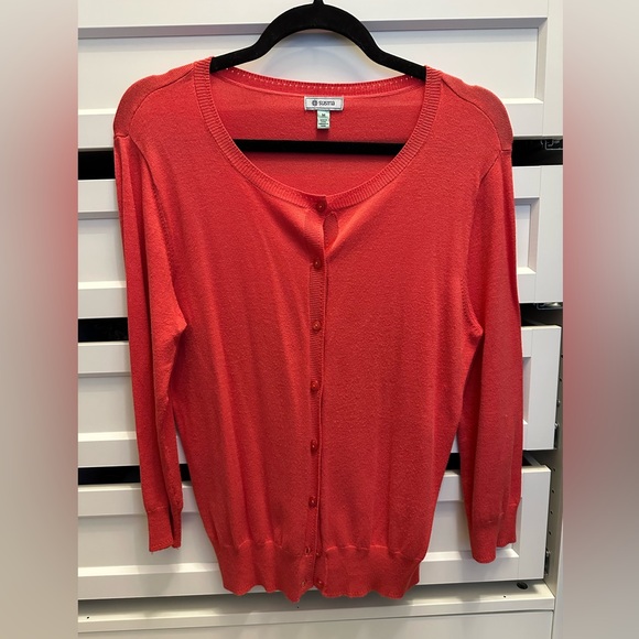 Susina Sweaters - Susina coral women’s cardigan